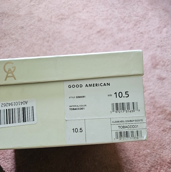 Good American clear heel cowboy boots - Picture 3 of 3